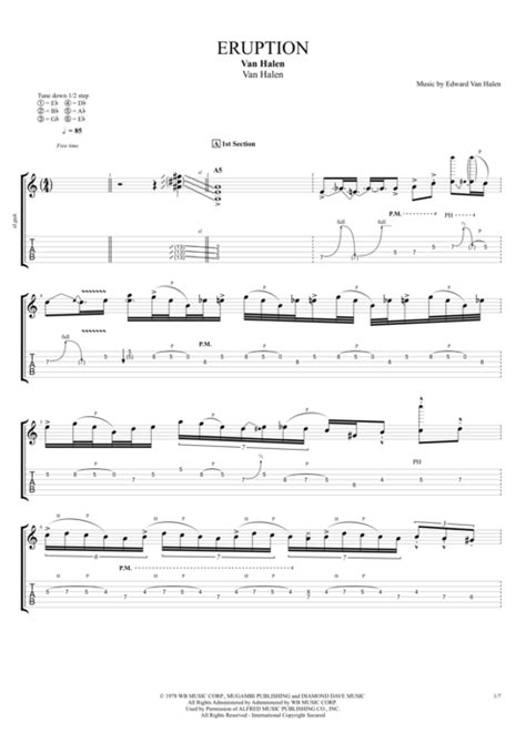 Eruption by Van Halen - Full Score Guitar Pro Tab | mySongBook.com