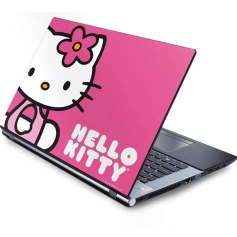 Hello Kitty Sitting Pink Hello Kitty Generic 17in Laptop (15.2in X 9.9in) Skin | Skinit | Pink ...