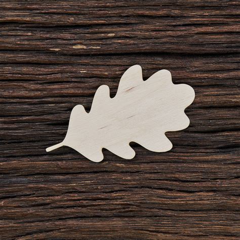 Wooden Oak Leaf for Crafts and Decoration Laser Cut Oak | Etsy