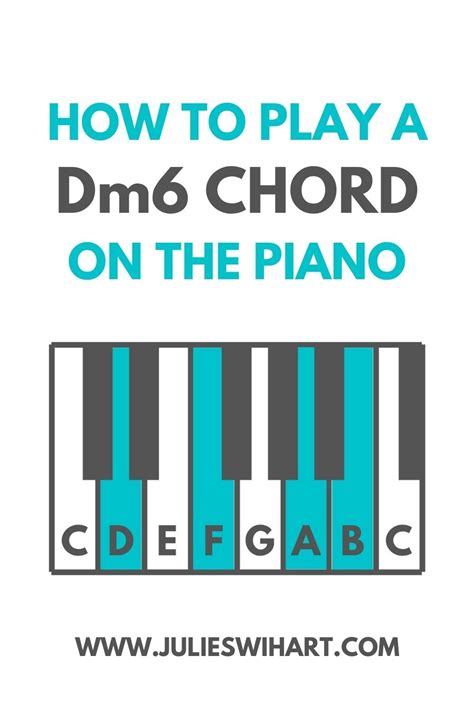 How to Play a Dm6 Chord on the Piano | Learn piano chords, Piano music lessons, Piano