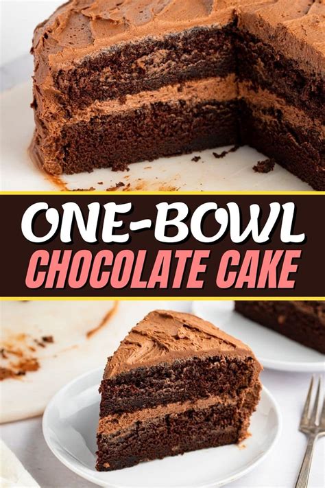 One-Bowl Chocolate Cake Recipe - Insanely Good