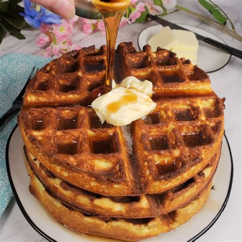 Low Carb Belgian Waffles Keto w/Coconut Flour - This Old Gal