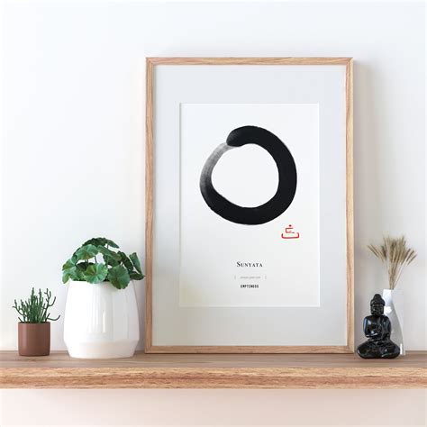 Printable Zen Wall Art Zen Enso Poster Enso Brush Digital - Etsy