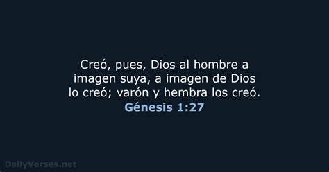 Génesis 1:27 - Versículo de la Biblia (LBLA) - DailyVerses.net