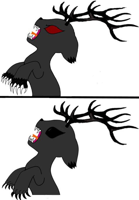 Wendigo Mlp Version 1 and 2 by helena99 on DeviantArt