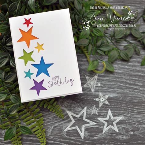 a birthday card with stars on it