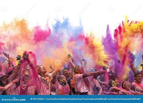 Color run editorial stock image. Image of color, happy - 45716504