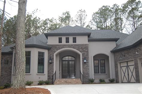 ARH plan the Bermeda 1129F (Exterior 16) Stone: Coronado Country Rubble - Grey Quartzite, Stucco ...