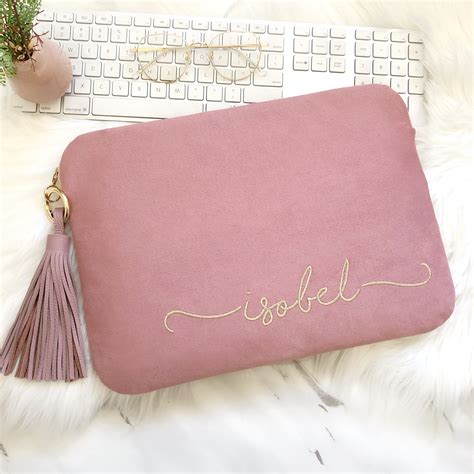 Personalized Embroidery Pink Laptop Case 13 Inch 15 Inch - Etsy Australia