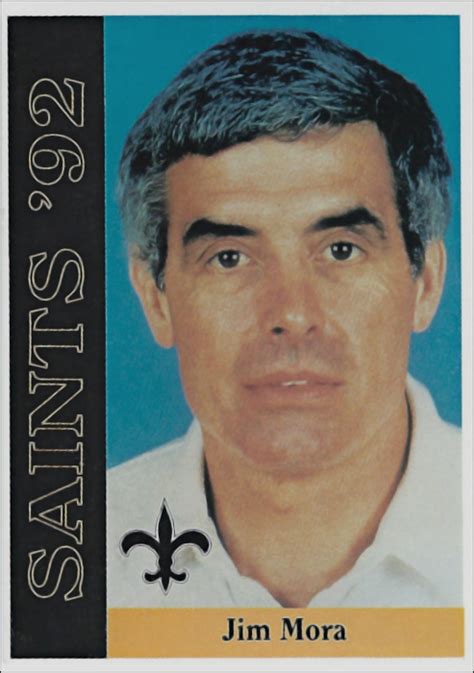 Jim Mora 1992 New Orleans Saints McDag Football Card | New Orleans ...