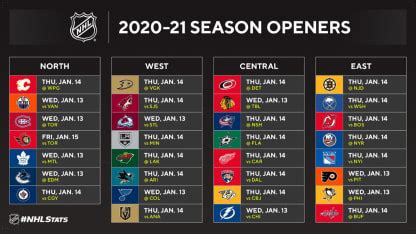 2020-21 NHL schedule announced | NHL.com