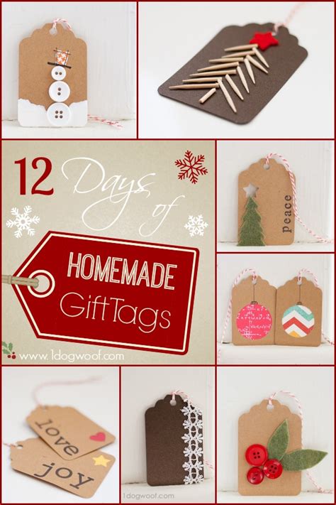 12 Days of DIY Christmas Gift Tags - One Dog Woof