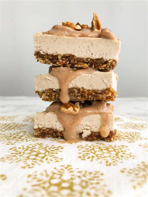 Caramel Pecan Cheesecake Bars - Live Simply Healthy