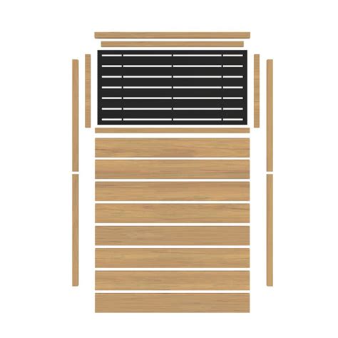 Barrette Outdoor Living 73.38'' H x 49.65'' W Vinyl Fencing Kits | Wayfair