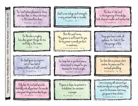 48 best images about Printable Scripture Cards on Pinterest