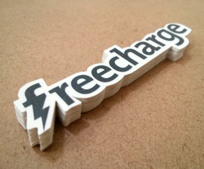 Freecharge Custom Vinyl Stickers - Just Stickers : Just Stickers