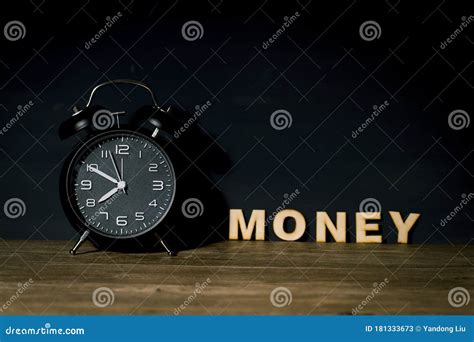 A Black Clock, Time Timer, Alarm Clock Stock Image - Image of timer, clock: 181333673