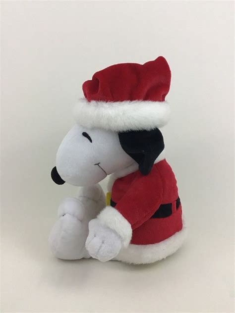 Snoopy Christmas Holiday Santa Claus Suit 15" Plush Stuffed Toy Hallmark Peanuts - Plush Items