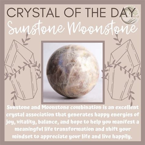 Sunstone Moonstone Crystal Meaning | Crystal healing chart, Crystal ...