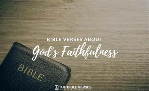 30 Bible Verses about God's Faithfulness | Scripture Quotes