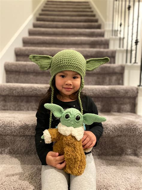 Baby Yoda Crochet Hat Baby Yoda Hat Newborn Hat Newborn Hat - Etsy