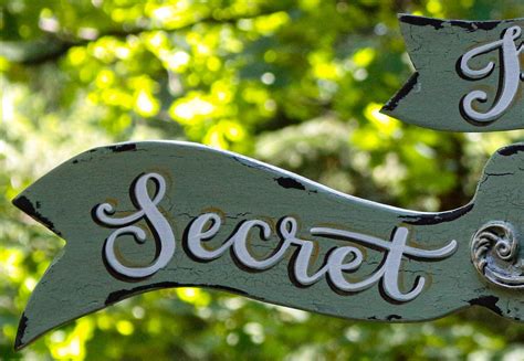 Secret Garden SIGN-Personalized Secret Garden SignFlower | Etsy