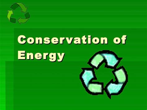 Ppt Conservation Of Energy