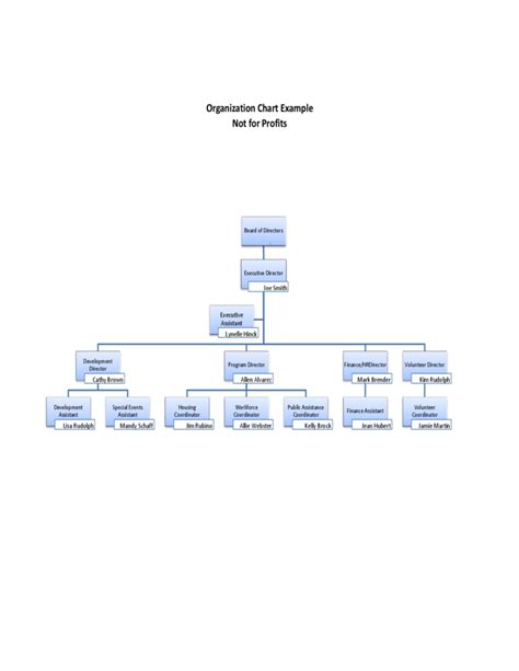 Non-Profit Organizational Chart Example Free Download