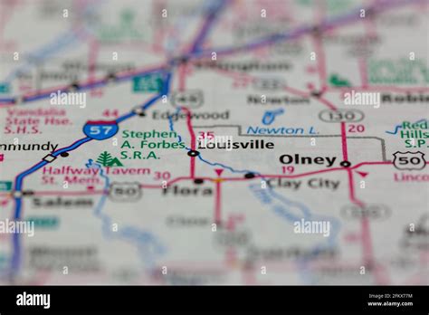 Louisville illinois map hi-res stock photography and images - Alamy