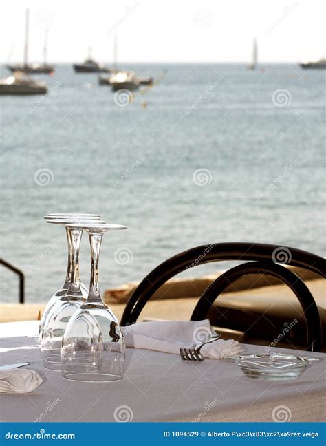 Sea restaurant stock image. Image of heartily, drinking - 1094529