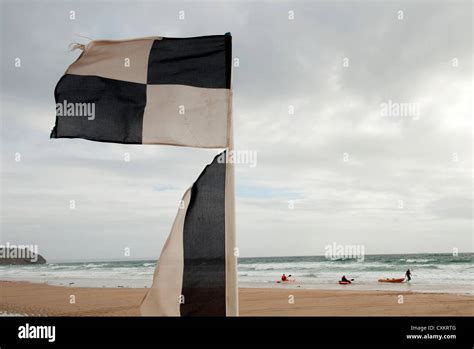 Beach flags warnings uk hi-res stock photography and images - Alamy