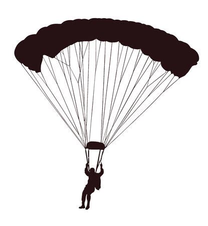 Ilustración del Parachutist in flight vector - ID:129194035 - Imagen libre de regalías - Stocklib