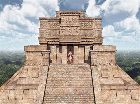 Mayan Temple Stock Photo, Picture And Royalty Free Image ... | Mayan ...