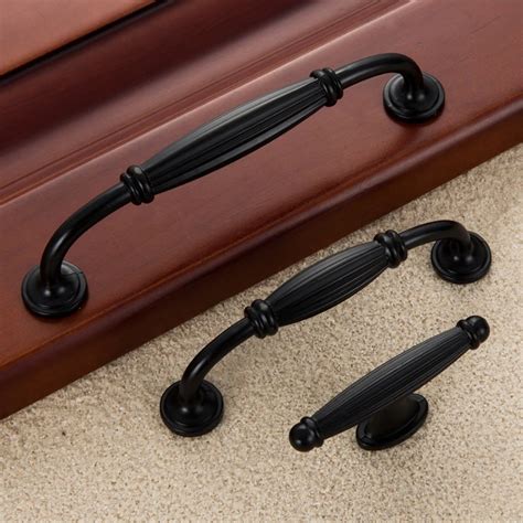 Black Kitchen Cabinet Knobs and Handles Simple Furniture Handles Drawer Pulls Closet Hardware ...