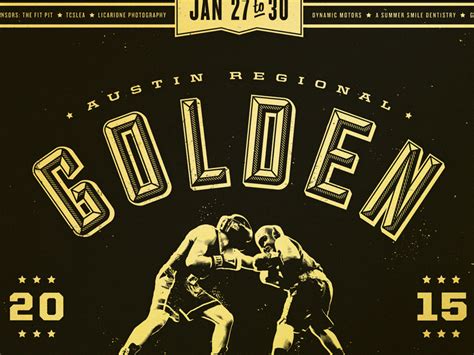 Golden Gloves Poster by Ben Harman for 828 on Dribbble