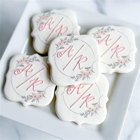 Custom Wedding Cookies | Wedding Initials – Southern Sugar Bakery