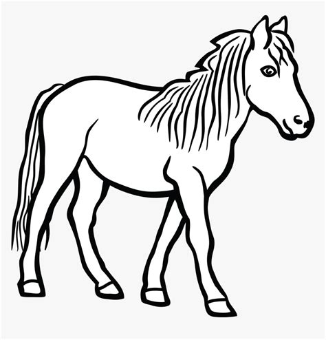 Black And White Png Of Horse - Clipart Black And White Horse, Transparent Png , Transparent Png ...