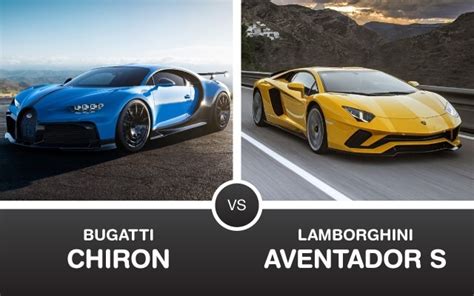 Supercar Showdown: Bugatti Chiron vs Lamborghini Aventador S