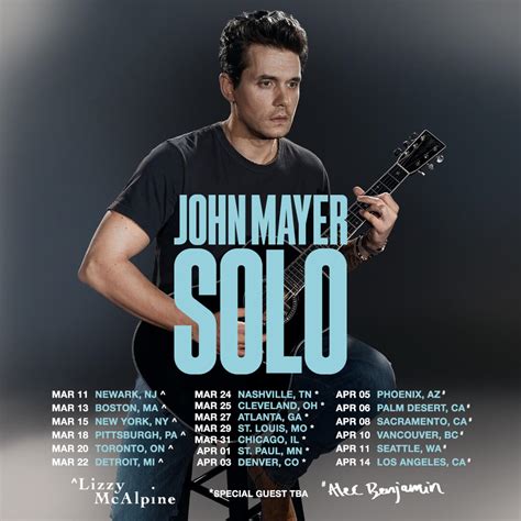 John Mayer announced acoustic Spring 2023 tour