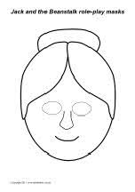 Jack and the Beanstalk role-play masks - black and white (SB5019 ...