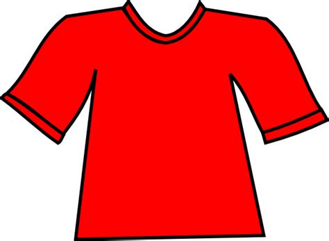 Red T-shirt Clip Art at Clker.com - vector clip art online, royalty ...