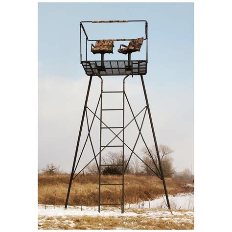 Guide Gear 13' Deluxe Tripod Deer Stand - 177429, Tower & Tripod Stands ...