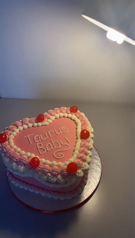 Taurus Birthday Cake 💕 | Taurus birthday, Cake decorating tips, Cake