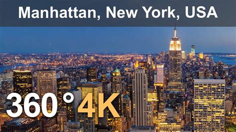 360° Video, Manhattan, New York, USA, 4K aerial video - YouTube