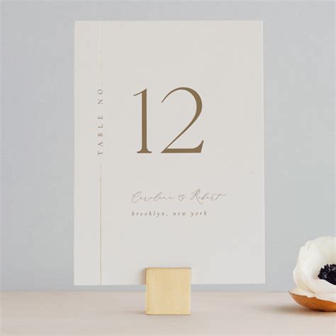 London Foil-Pressed Table Numbers by Kelly Schmidt | Minted