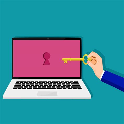 People use keys to unlock laptop codes 35697226 Vector Art at Vecteezy