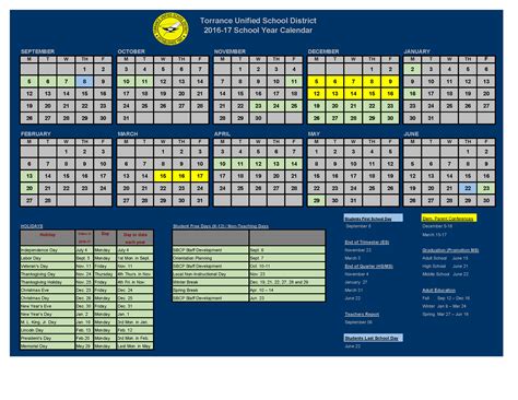 District Calendar | District