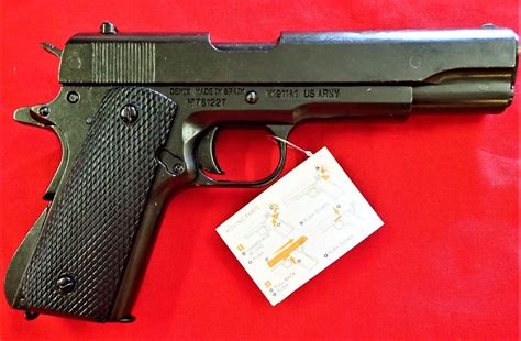 REPLICA M1911 US COLT HAND GUN PISTOL DENIX – BLACK STRIP DOWN TYPE ...