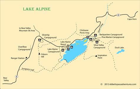 Lake Alpine Camping | Lake, Ski area, Camping