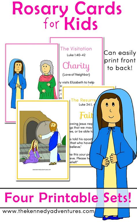 Printable Rosary Cards for Catholic Kids - The Kennedy Adventures!